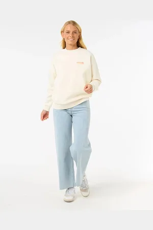 Rip Curl Ocean Tech Heritage Crew - Bone