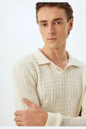 Koton Polo met V-kraag Slim Sweater