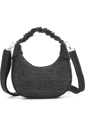 Merkloos S&Dshopline® Dames denim handtas vintage jeans tas Satchel Tote Hobo Knoop Top Handtas Handtassen Lichtgewicht Designer Schoudertassen met schouderriem