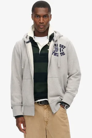 Superdry Vintage Athletic hoodie met rits - Heren - Hoodies