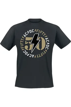AC/DC Fifty Bold Emblem T-shirt L Katoen Heren - Band merch, Bands