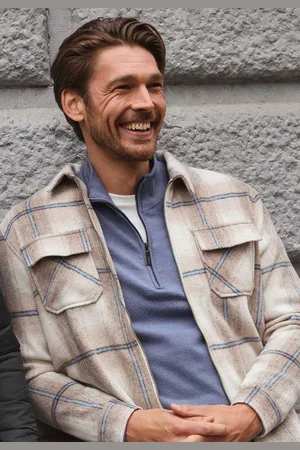 Mexx Overshirt Met Rits Crème Heren