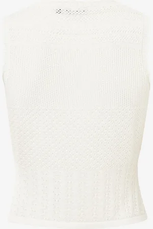 Mexx Top Patch Ajour Dull White Dames