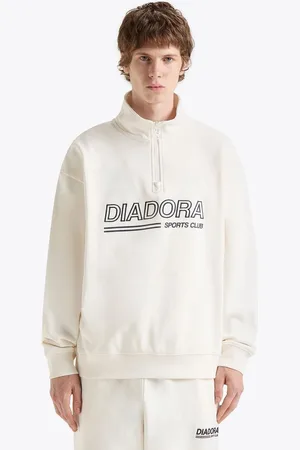 Diadora Sweatshirt 1/2 Zip Legacy White Alyssum