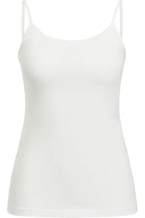 WE Fashion Dames organic cotton singlet