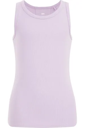WE Fashion Meisjes singlet van ribstof