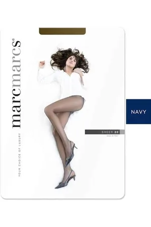 Marcmarcs Dames panty | Marcmarcs sheer 20 | Navy XXL