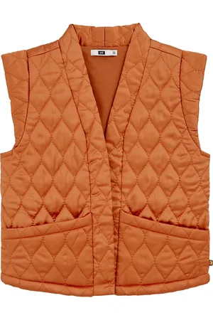 WE Fashion Meisjes gilet met gestikt dessin