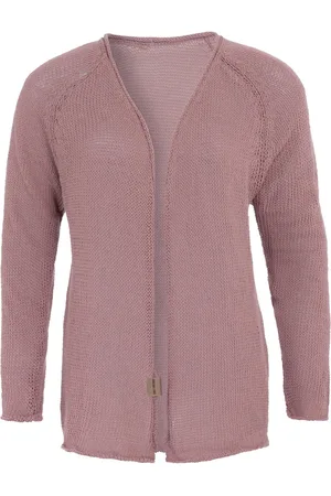 Knit Factory Jasmin Kort Gebreid Dames Vest - Lente & zomer vest - Dames cardigan gemaakt uit 80% gerecycled katoen - - 40/42