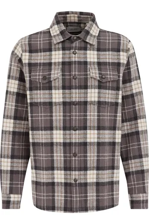Van gils Heren geruit overshirt van katoen