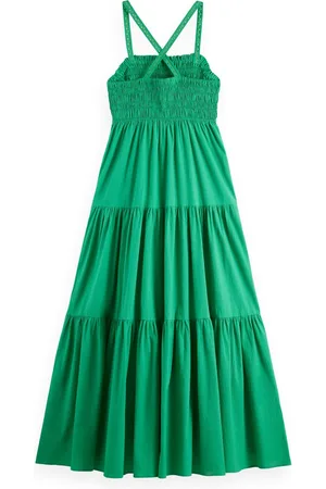 Scotch&Soda Maxi dress with smock detail Dames Jurk