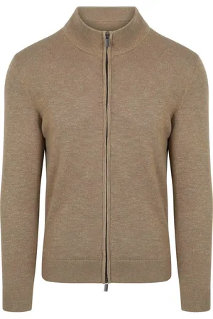 Suitable Vest Slub Yarn Beige