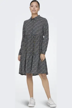 JDY PIPER L/S AOP SHIRT DRESS WVN NOOS Dames Jurk