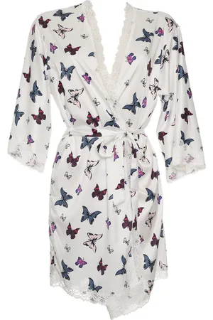Guy de France Kimono /vlinder - satijn bedrukt - XL