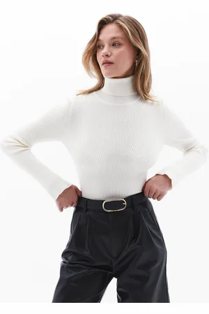 OXXO Turtle Neck Knitwear Sweater Größe L Ice Milk