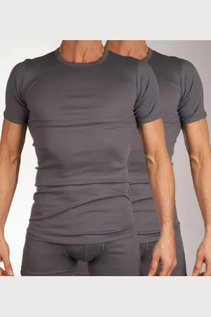 MANGO T-shirt ronde hals - 2 Pack - maat 3XL (3XL) - Heren Volwassenen- 100% katoen- 685-8167- -3XL