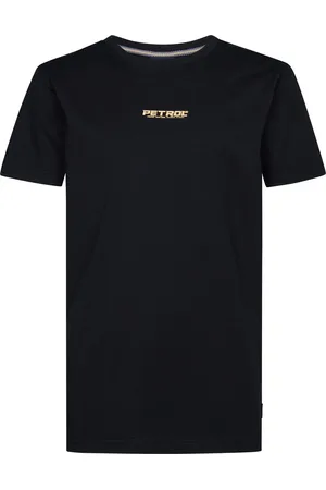 Petrol Industries Jongens Logo T-shirt Sandspur - Zwart