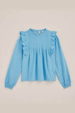 WE Fashion Meisjes blouse met ruches