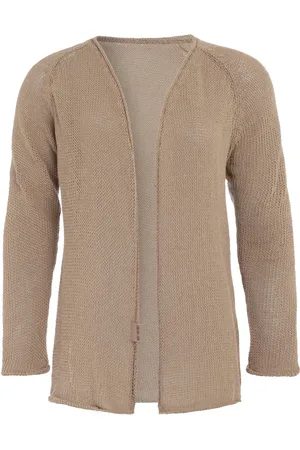 Knit Factory Jasmin Kort Gebreid Dames Vest - Lente & zomer vest - Dames cardigan gemaakt uit 80% gerecycled katoen - - 40/42