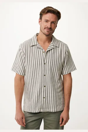 Mexx Shirt Striped Resort Herb Green Heren