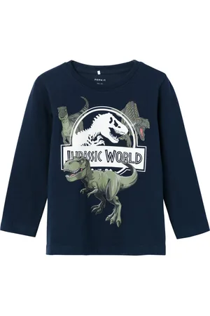 NAME IT NMMNIJAL JURASSIC LS TOP NOOS SKY Jongens T-shirt