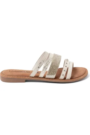 Lazamani Caro Dames Slippers White