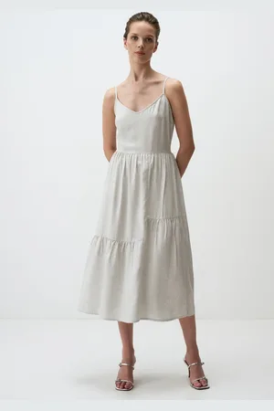 Jimmy Key V-Hals Met Bandjes Midi Dress