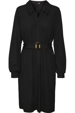 VERO MODA VMPAM L/S SHIRT DRESS JRS BTQ Dames Jurk