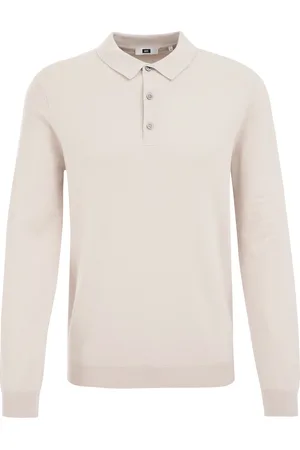 WE Fashion Heren fijngebreide polo