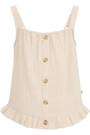 WE Fashion Meisjes top met sierknopen