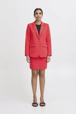 Ichi Blazer Ihkate Sus Long Bl4 20121368 171753 Geranium Dames