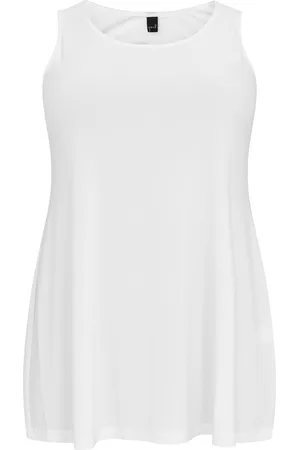 Yoek | Grote maten - dames top ronde hals - zwart