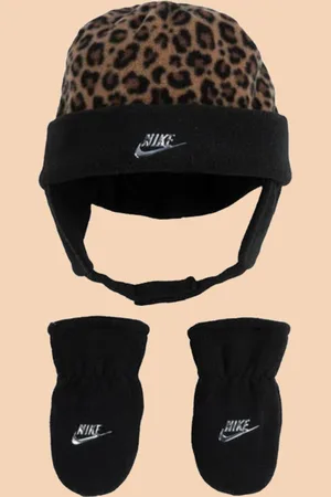 Nike Panter print / leopard kind muts en handschoenen (maat 1-2 ) baby - peuter
