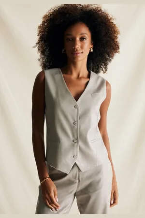 Mexx Gilet Linen Coated Dames