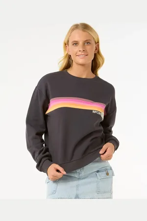 Rip Curl Surfarama Relaxed Crew - Washed Black