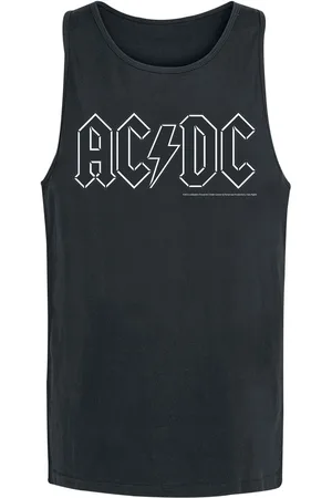 AC/DC Black Logo Tanktop XL Katoen Heren - Band merch, Bands