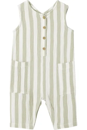 Vertbaudet Gestripte katoenen baby romper