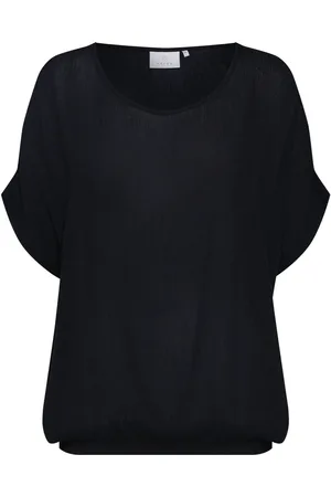 Kaffe T-shirt Kaamber Stanley 10500781 50600 Black Dames