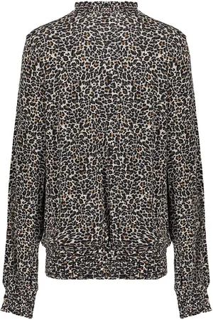 Geisha T-shirt T Shirt Aop Smock L S 12578 60 Black/cognac Dames