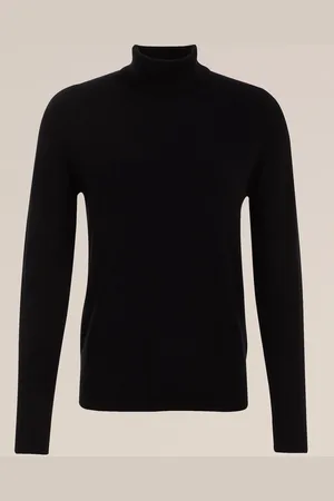 WE Fashion Heren fijngebreide coltrui