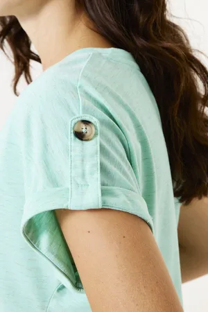 Garcia Dames T-shirt Blauw Korte mouw
