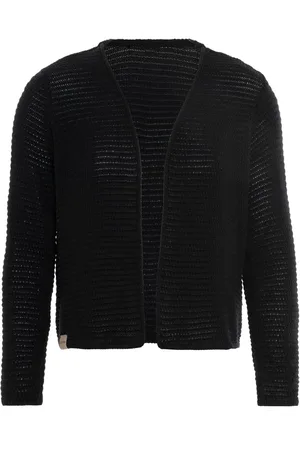 Knit Factory Isa Gebreid Vest - Gebreide dames cardigan - Dames zomervest - Kort vest op heuphoogte - Damesvest gemaakt uit 50% katoen en 50% acryl - - 40/42