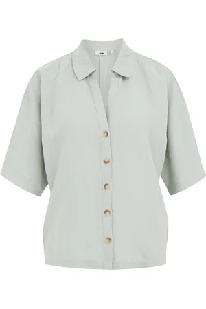 WE Fashion Dames blouse van linnenmix