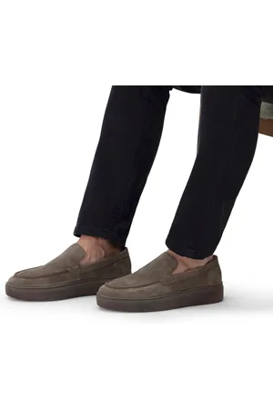Manfield Heren - Antraciete nubuck loafers