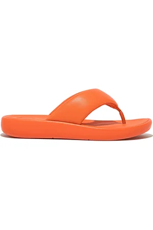 FitFlop Iqushion D-Luxe Padded Leather Toe-Post Sandals