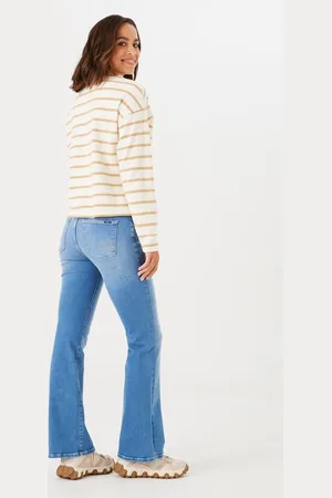 Garcia Celia Flare Dames Flared Fit Jeans Blauw
