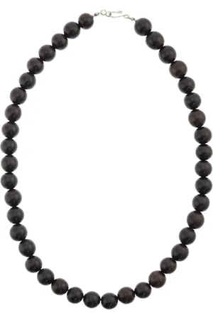Behave – Ketting met houten kralen – 1.5 cm – 60 cm – Donkerbruin