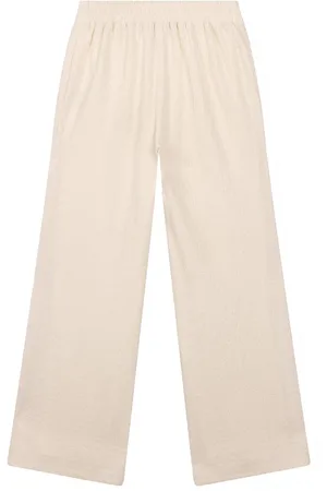 Refined Department Broek Knitted Wide Pants Nova R2503154684 003 Creamy White Dames