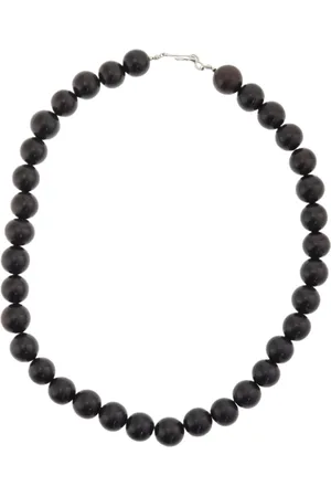Behave – Ketting met houten kralen – 1.5 cm – 51 cm – Donkerbruin