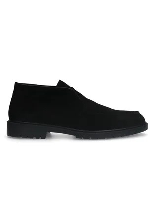 Manfield Heren - Zwarte suède boots
